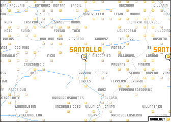 map of Santalla