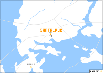 map of Sāntalpur