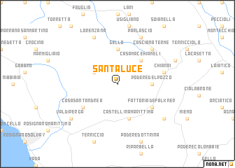 map of Santa Luce