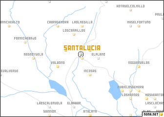 map of Santa Lucía