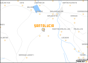 Santa Lucia Mexico Map Santa Lucía (Mexico) Map - Nona.net