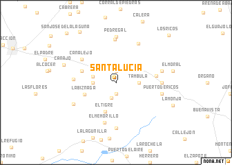 map of Santa Lucía