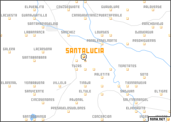 map of Santa Lucía