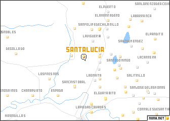 map of Santa Lucía