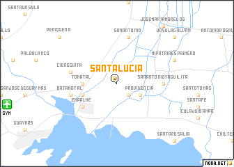 map of Santa Lucía