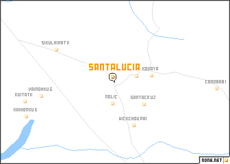 map of Santa Lucia