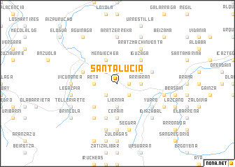 map of Santa Lucía