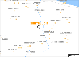 map of Santa Lucía