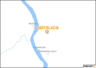 map of Santa Lucía