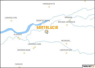 map of Santa Lucía