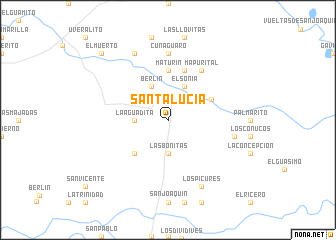 map of Santa Lucía