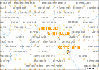 map of Santa Lucía