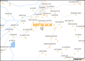 map of Santa Lucía