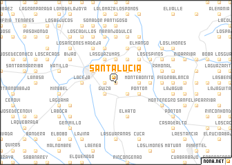 map of Santa Lucía