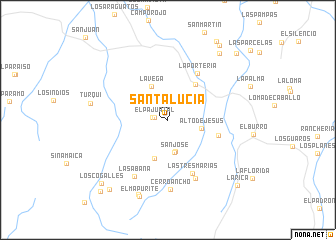 map of Santa Lucía