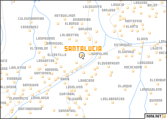 map of Santa Lucía