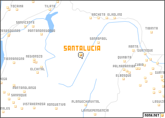 map of Santa Lucía