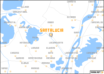 map of Santa Lucía