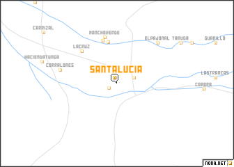 map of Santa Lucía