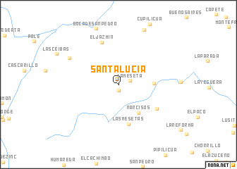 map of Santa Lucía