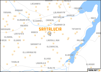 map of Santa Lucía