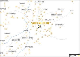 map of Santa Lucía