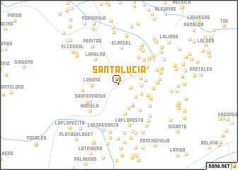 map of Santa Lucía