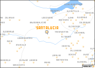 map of Santa Lucía