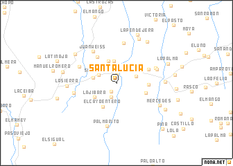 map of Santa Lucía