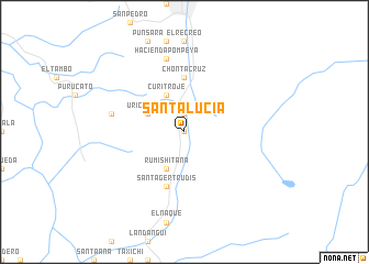 map of Santa Lucía