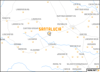 map of Santa Lucía