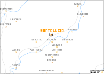 map of Santa Lucía