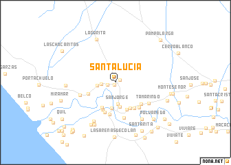 map of Santa Lucía