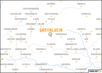 map of Santa Lucía