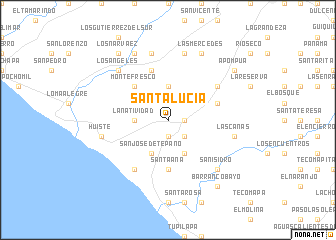 map of Santa Lucía