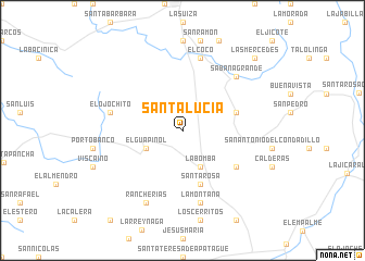 map of Santa Lucía