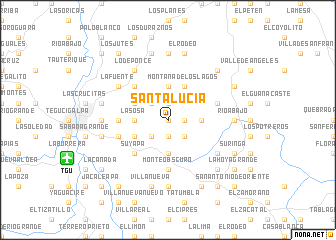 map of Santa Lucía