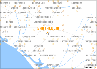 map of Santa Lucía