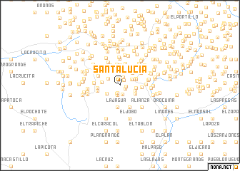 map of Santa Lucía