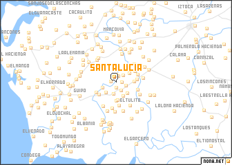 map of Santa Lucía