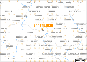 map of Santa Lucía