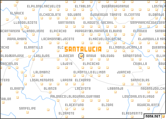 map of Santa Lucía