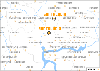 map of Santa Lucía