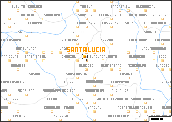 map of Santa Lucía