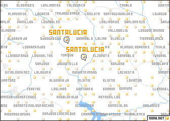 map of Santa Lucía