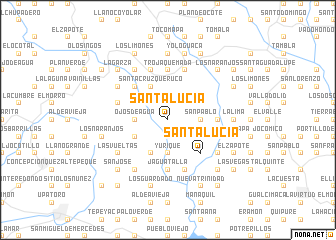 map of Santa Lucía