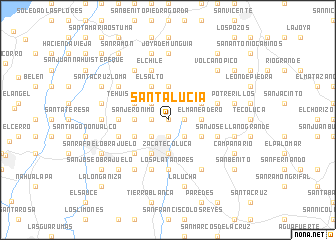 map of Santa Lucía