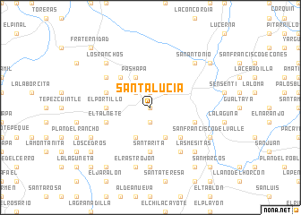 map of Santa Lucía