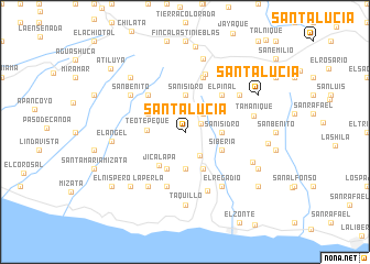map of Santa Lucía