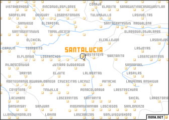 map of Santa Lucía